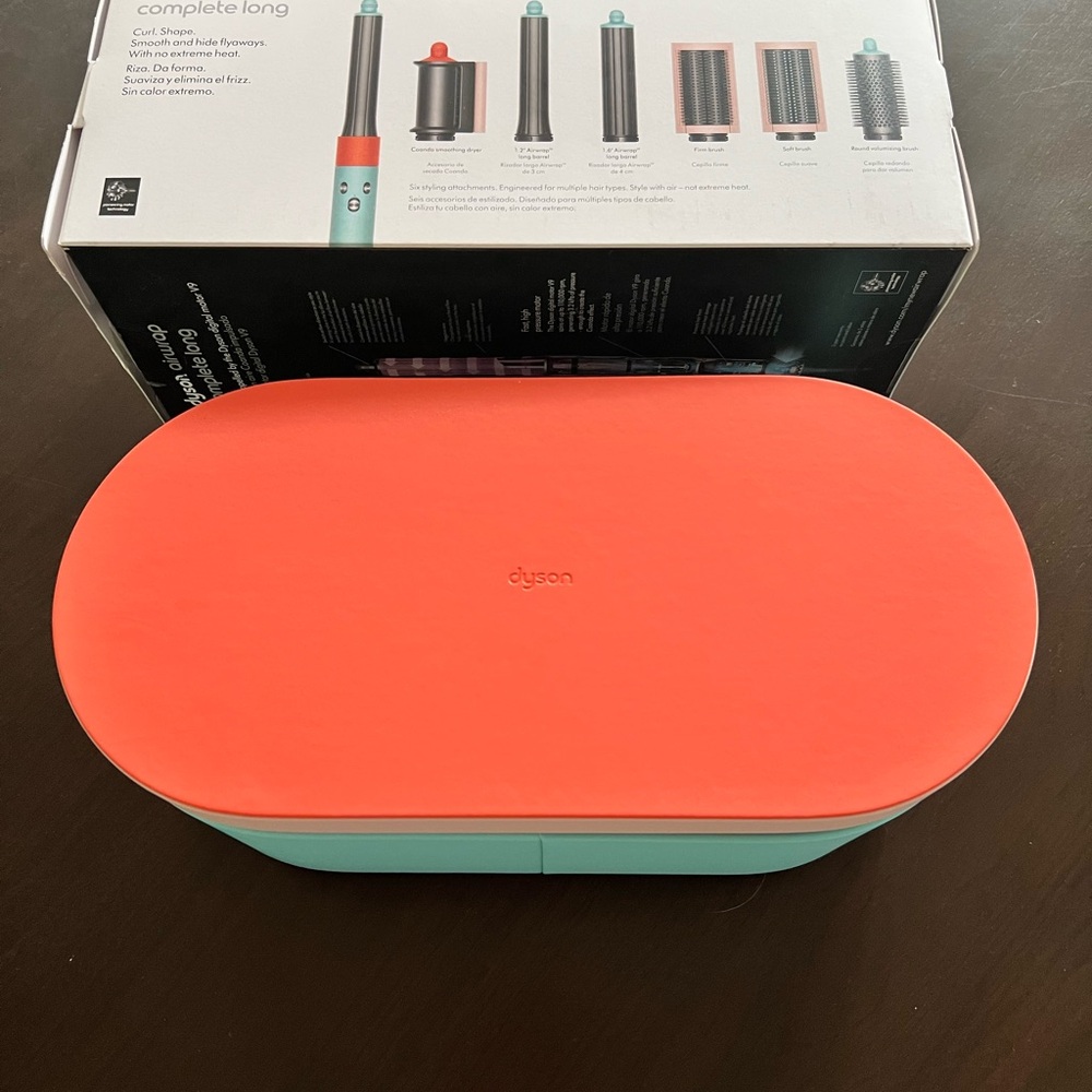 Like New- Dyson Airwrap in Coral/Teal colorway